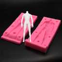 3D Human Body Silicone Clay Mold, Large Human Sculpture Polymer Mold Full Body Mold for Polymer Clay Craft (Large Man Body)