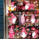 2 x AOWDIAO Valentines Day Decorations 107 Pcs Valentines Window Clings Double Sided Holiday Window Stickers Decor