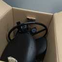  Drafting Chair with Backrest, Adjustable Foot Rest Rolling Stool