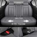 MINGBRON Leather Car Seat Covers,Car Seat Covers Full Set,Automotive Seat Covers 5 Seats,Fit for Most Cars SUV and Most Sedans Grey