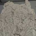 PUWEI Women's Hollow Out Hi-Low Tank Top Floral Crochet Swimsuit Bikini Cover Up One Size