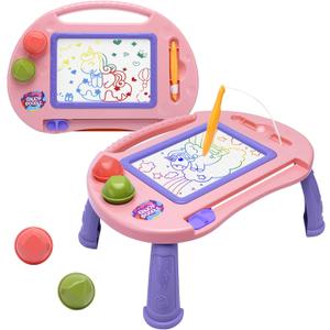 Toddler Toys,Toys for 1-2 Year Old Girls,Magnetic Drawing Doodle Board for Kids Toys,Educational Learning Baby Toys for 18 Months 1 2 3 Year Old Girl Boy Birthday Easter Gifts,Arts and Crafts Toys (Pink)