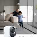COCOCAM 2K Indoor Pan/Tilt Security Camera with 5200mAh Battery, WiFi Camera,Wireless for Baby Monitor/Pet/Home Security, AI Recognition, PIR Human Detection, 2.4G WiFi (White)