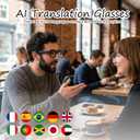 AI Smart Glasses with Color-Change Lenses Bluetooth Glasses for Men Women with Translation 160+Languages Voice Assistant Translator Glass for Meeting,Travel