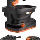 WORX 20V Cordless Seed Spreader 6-Speeds 5-Ft. Max Distance, Fertilizer Spreaders 8 Flow-Rate Settings, Broadcast Spreader Easier Than Hand Spreaders for Lawns WG869 Battery & Charger Included