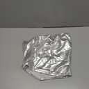 Women's Metallic Crop Tube Top Shiny Strapless Bandeau Bra for Dancing, Raves, Festivals, Costumes (Medium)