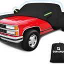 QUNSUNUS Waterproof Truck Cover for Chevrolet C/K 1500/2500/3500 1988-1999, Outdoor Truck Cover with Zipper, Full Exterior Car Covers for Automobiles All Weather with Wind, Sun, UV and Dust Protection