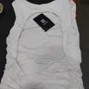 SUUKSESS Women Backless Sexy Going Out Tops Double Lined Open Back Y2k Basic Tee Shirts Small