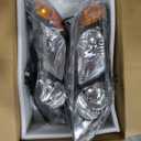 SCITOO Headlight Assembly Fit for Honda Civic 2006-2011 Pair Headlamps OE:33151SNAA02