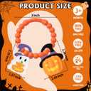 Baby Halloween Teething Toys, Soft Pumpkin & Ghost Textured Silicone Teether for 3-6 6-12 Months, BPA-Free Baby Halloween Teether Toys, Boo Basket Stuffers Sensory Gifts for Infant Boys & Girls