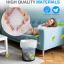 Charmount Small Trash Bags 4 Gallon, 200 Count Drawstring Mini Garbage Bags, Plastic Trash Can Liners for Bathroom Accessories, Bedroom, Dorm Room Essentials, Office