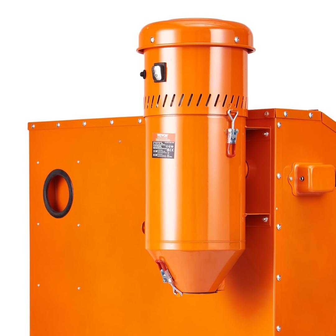 Dust Collection System: 1.6-HP Dust Collector Media Reclaimer with 1.8 Gallon Capacity - Universal Fit for Sandblaster Cabinets and Media Blasters