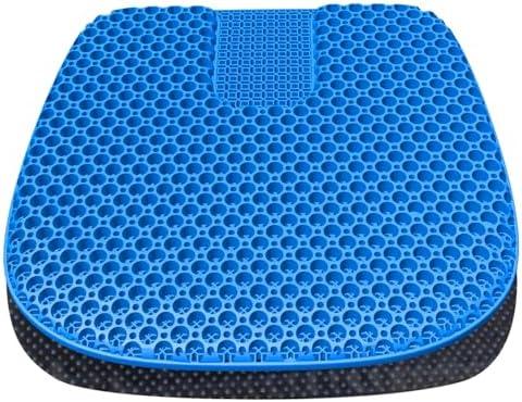 EVEME Large Gel Seat Cushion for Long Sitting with Non-Slip Cover, Soft & Breathable, Seat Cushion for Chair, Car, Office, Desk Chair, Wheelchair (Medium Size)