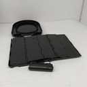 Portable Camping Toilet, Folding Toilet for Adults with Lid and Retractable TP Holder, Waterproof Porta Potty with Carry Bag and Disposible Liners for Camping, Hiking, RV Travel (Black)