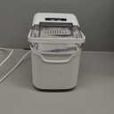 Countertop Ice Maker Machine, 8 Ice Cubes in 6 mins, 26lb/Day Ice with 2 Sizes- Portable Mini, Energy Saving & Basket/Scoop for Home/Party/Travel/Camping/Bar,White