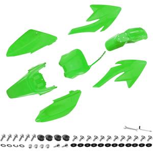 PRO BAT 7 PCs Plastic Fender Fairing Kit 110cc 125cc Pit Bike CRF70 70F CRF Coolster Apollo YX Green