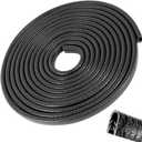 Car Door Edge Guards 32Ft(10M) Universal Rubber U Shape Edge Trim Car Door Protector Edge Guards Rubber Seal Protector for Most Car Rucks SUV Installation, No Glue Required, Black