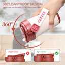 Insulated Travel Coffee Thermo, 316 Stainless Steel Coffee Tumbler with Lid, Double Wall Vacuum Insulated Travel Coffee Mug, Keeps Drinks Hot or Cold, Lightweight and Portable,15OZ (Red)