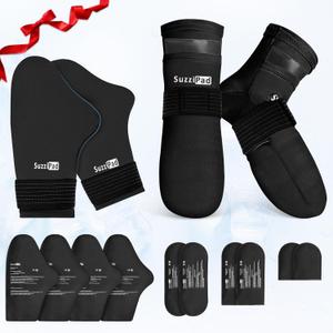 SuzziPad Cold Therapy Socks & Hand Ice Pack, Cooling Gloves for Chemotherapy, Chemo Care Package for Women and Men, L