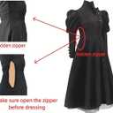Eelphabbaa Costume, Wicked Costume Women Set with Hat & Glasses, Black Dress for Halloween Cosplay Themed Party