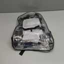 Trail maker Clear Backpack Heavy Duty with Padded Straps, Side Pockets for Kids, Boys, Girls, School, Stadium Approved Events (Black)