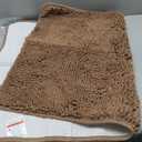 OLANLY Bathroom Rugs 36x24, Extra Soft Absorbent Chenille Bath Rugs, Rubber Backing Quick Dry, Machine Washable Bath Mats for Bathroom Floor, Tub and Shower, Home Decor Accessories, Mocha