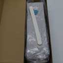 Accordion Sliding Door Curtain, Flax Linen Curtain for Living Room 96 inch Long Pinch Pleated Look Vertical Drape for Bedroom/Living Room, 1 Panel, W45 x L96, Natural