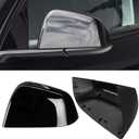 Jaronx Compatible with Tesla Model Y Side Mirror Cover Replacement 2020 2021 2022 2023 2024, Left Driver Side Black Door Wing Rearview Mirror Cover Cap for Tesla Model Y Accessories-Glossy Black