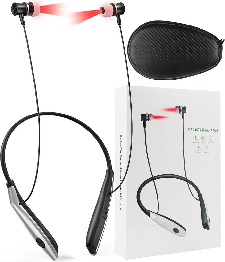 Ears & Nose Red Light Therapy Device 650nm, 2-in-1 Red Light Therapy for Ears & Nose, Rehears Red Light Therapy