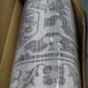 Distressed Washable 8x10 Area Rugs: Living Room Low Pile Rug - Bedroom Kitchen Apartment Laundry Rugs Indoor Non-Slip Thin Vintage Boho Decor Floor Faded Carpet Light Brown