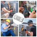 PATIKIL 15uF 5% 15MDF 450V AC Fan Start Capacitor, CBB65 Circular Run Capacitor for AC Motor Run Air Conditioner Cool Heat Pump Condenser Straight