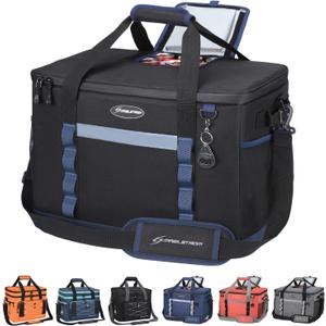 Maelstrom ICY Hollow Cooler Bag, 75 Cans Collapsible Soft Sided Cooler, Extra Large Insulated Leakproof Lunch Cooler Bag, Portable for Grocery Shopping, Camping, Tailgating and Road Trips, G: 75 Can Black