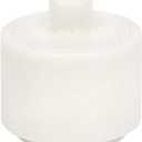 Marble Salt Cellar with Lid, Stone Salt or Pepper Bowl Box Container Jar Holder Well Keeper Dish Pig Crock (Solid White)