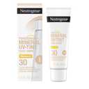 Neutrogena Purescreen+ Mineral UV Tint Face Liquid Tinted Sunscreen - with 100% Mineral Actives & Vitamin E, Enhances Natural Tone, Water Resistant, Broad Spectrum SPF 30, 1.1 fl oz