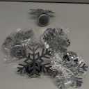 6 Pcs Snowflake Tealight Candle Holders Metal Christmas Votive Candle Holders Christmas Table Decorations Snowflake Tea Light Holders Candlestick Holders for Home Wedding Party Table Decor (Silver)