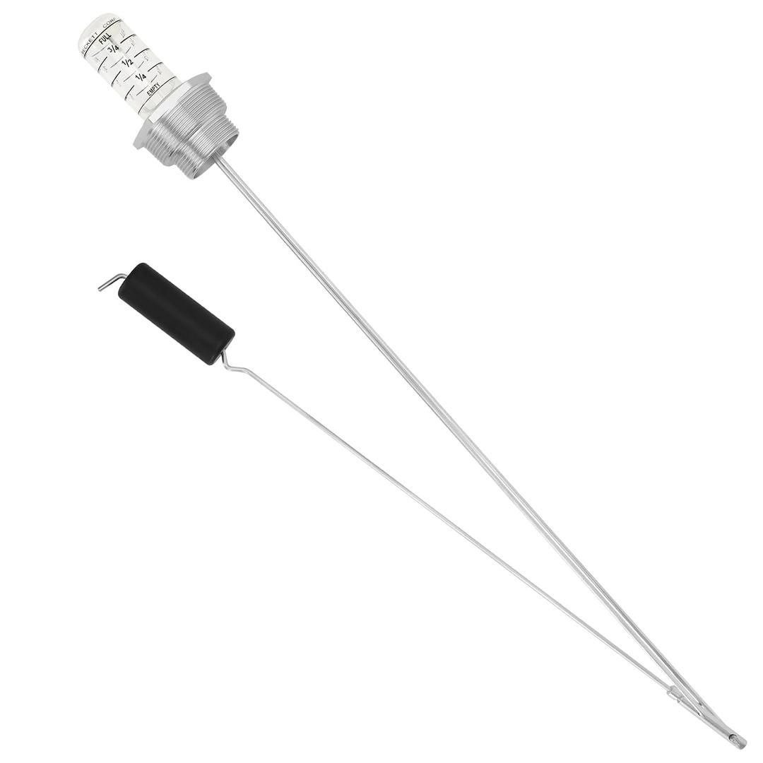 Oil Tank Gauge for 275 & 330 Gallon Vertical, Float Level Measure, 1-1/2" and 2" Male NPT Thread,Designed for Heating Home Oil Tanks with Depth of 42" to 44" with Clear Dial