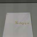 Colarr Hardcover Couples Scrapbook 144 Pages 8.7 x 8.7" Couples Photo Album Scrapbook Journal for 1 Year Wedding Memory Anniversary Photo Book Gift with 2 Markers(White)