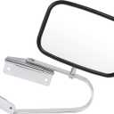 ECCPP Manual Half Side View Mirrors Chrome for 80-96 Ford F-Series F150 F250 F350 Bronco Pickup Truck SUV (Half Side)