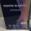 MAXEVE Heated Blanket Electric Throw 50"x60" Faux Rabbit Fur Blankets with 6 Heating Sets & 12 Hours Auto Off, Warm Gifts for Grandma Wife, ETL Certification (Pink)