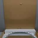 Madison Park Round Mirror, Metal Frame Circle Mirror 27 inch, Wall Art Decor Mounted Hanging for Entryway, Bathroom, Hallway, Living Room, Vanity, Marlowe, White