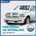 Headlights Assembly with Amber LED DRL/Signal lamps (OEM style) for 2013-2018 Dodge Ram 1500 2500 3500, 2019 Ram 1500 Classic Only (Bulbs included)