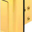 Prime-Line U 11442 Door Reinforcement Lock  Add Extra, High Security to your Home and Prevent Unauthorized Entry  3 Stop, Aluminum Construction, Polished Brass (Single Pack)