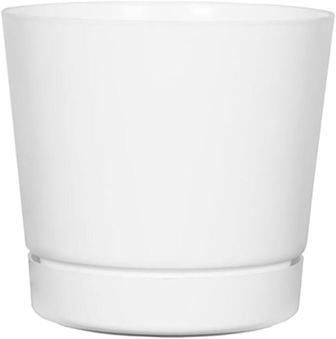 Novelty Majestic Full Depth Cylinder Pot, Glossy White, 12-Inch (10122)