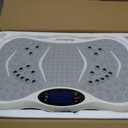Vibration Plate Exercise Machine for Lymphatic Drainage, 200 Speeds Vibrating Fitness Platform for Full Body Workout and Weight Loss, 300 Lbs Capacity with Resistance Bands for Women Men