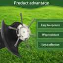 6-inch Wire Weeding Brush Trimming Head, a New Type of Wire Mowing Head Compatible with Battery Powered Cordless Rope Trimmer with 6-plade Rope Trimmer Replacement Head (1, 6 Blades)