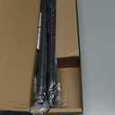 Black Curtain Rods 18 to 88 Inch, Industrial Curtain Rods,Adjustable Length,1 in Diameter Pipe,Wall or Ceiling Mounted,for Bedroom and Living Room(Black 18 to 88)