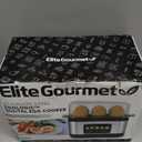 Elite Gourmet Digital Egg Cooker, 6 Egg Capacity, Soft/Medium/Hard Boiled, Poach & Omelet, One-Touch Graphic Display, Auto Shut-Off, Stainless Steel Heating Plate & Housing