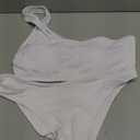 YIMISAN Women's Ribbed Bikini Sets One Shoulder Top with Mid Waist Two Piece Bathing Suit.XL