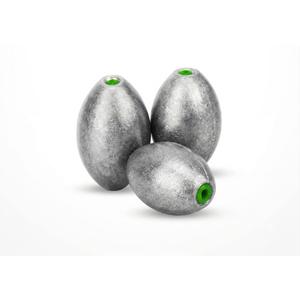Egg Lead Fishing Weights Kit Drop Bass Weights Sinker Tackle Saltwater Casting Fishing Sinkers Set Oval Freshwater 3pcs 5.3oz