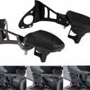 Motorcycle Passenger Armrests Adjustable with Cup Holder for Harley Touring Electra Glides Road Glide Ultra Tri Glide 2014-2024 Motorbike Accessories Parts Black